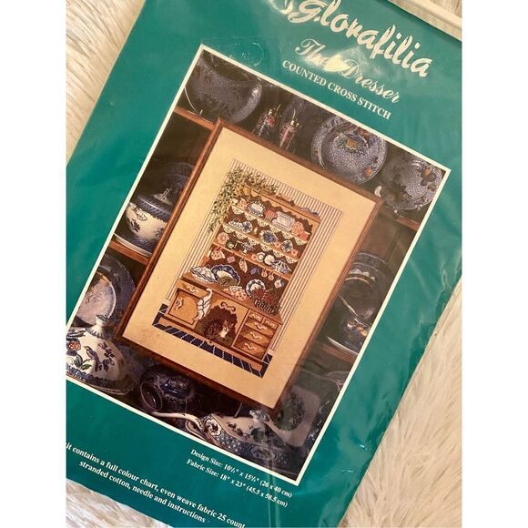 Vintage Glorafilia The Dresser 10 1/2”X15 3/4” Counted Cross Stitch Kit … - Picture 6 of 7